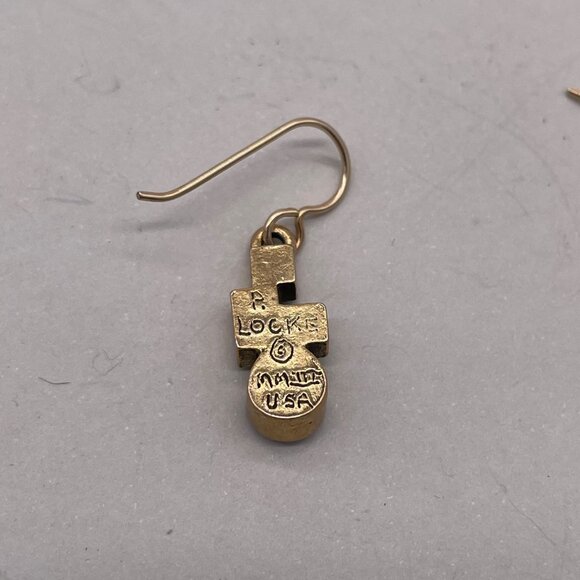 Retired Patricia Locke NWOT Still Life Multicolor Crystal Dangle Earrings - Picture 4 of 5